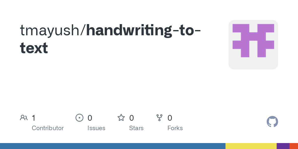 Handwriting to Text Recognition